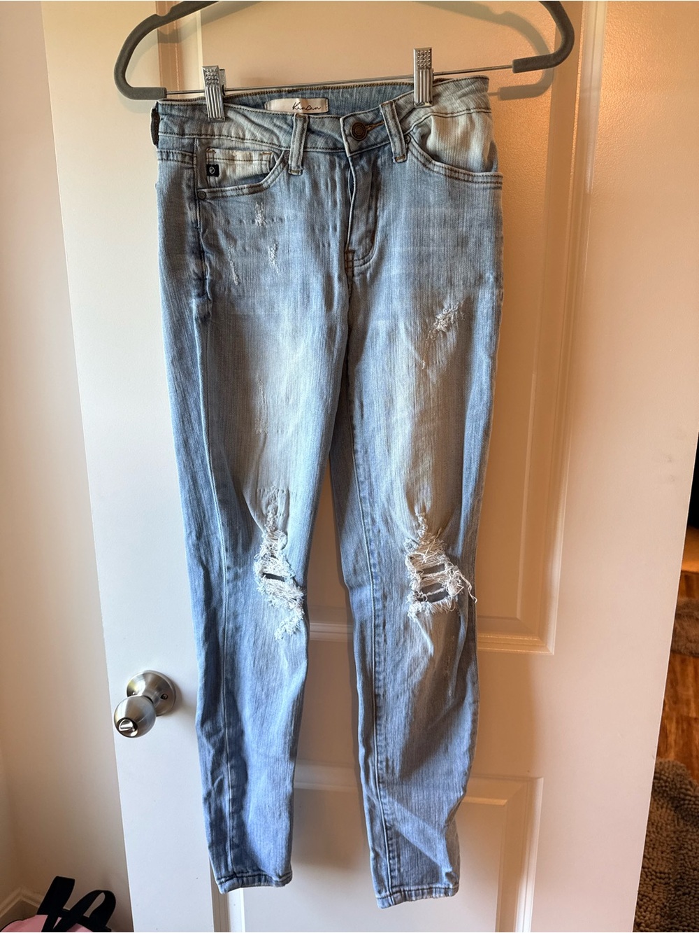 KanCan Light Blue Distressed Slim Jeans